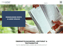 Tablet Screenshot of inter-contact.de